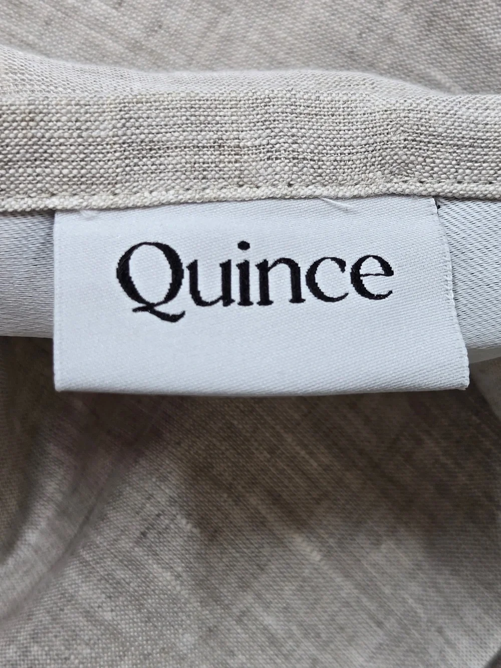 NWT QUINCE Set Of 2 48x108 European Linen True Blackout Curtains Flax 0040